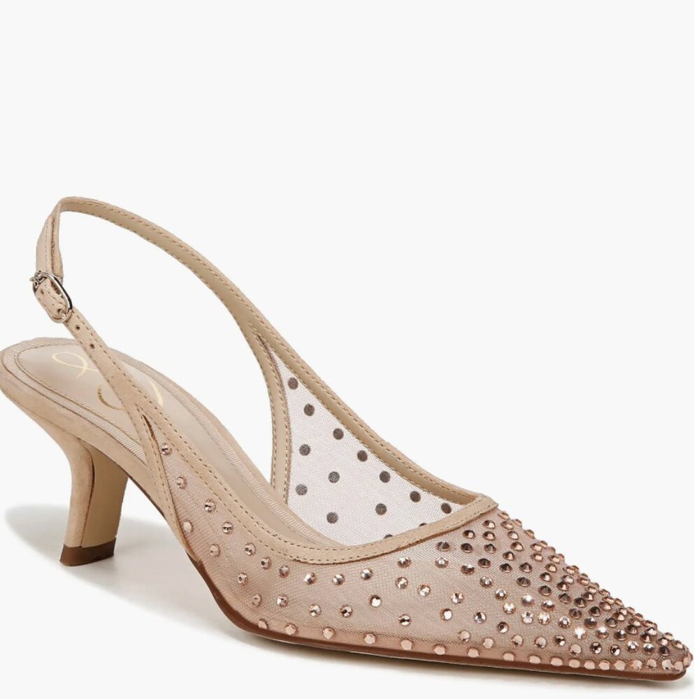 Sam Edelman Bianka Slingback Beechwood Pointed Toe Pump- Size 6